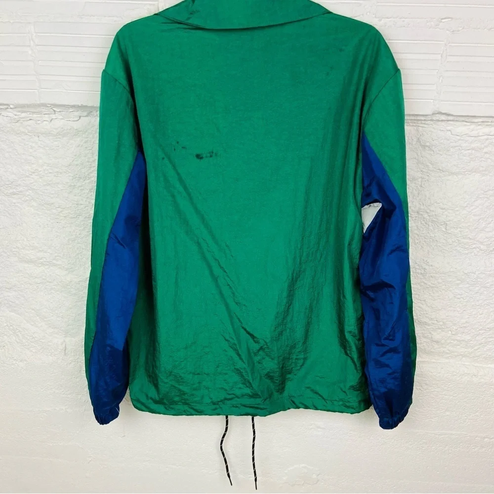 NWT EDGAR + ASH green windbreaker retro jacket size medium
